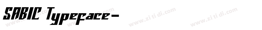 SABIC Typeface字体转换